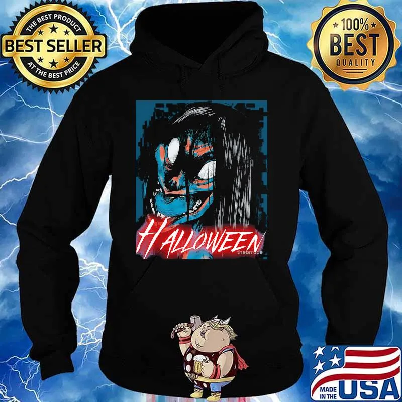 Halloween japan horror characters cartoon s Hoodie