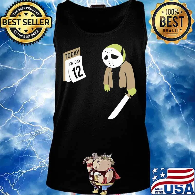 Halloween jason voorhees holding knife today friday 12 s Tank top
