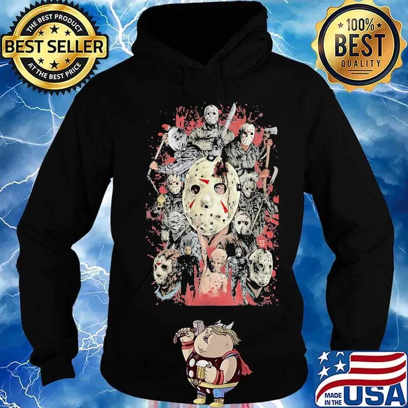 Halloween jason voorhees holds s Hoodie