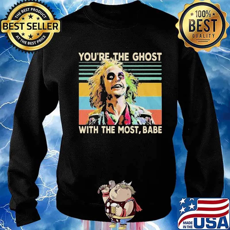 Halloween joker you're the ghost with the most babe vintage retro s Sweater