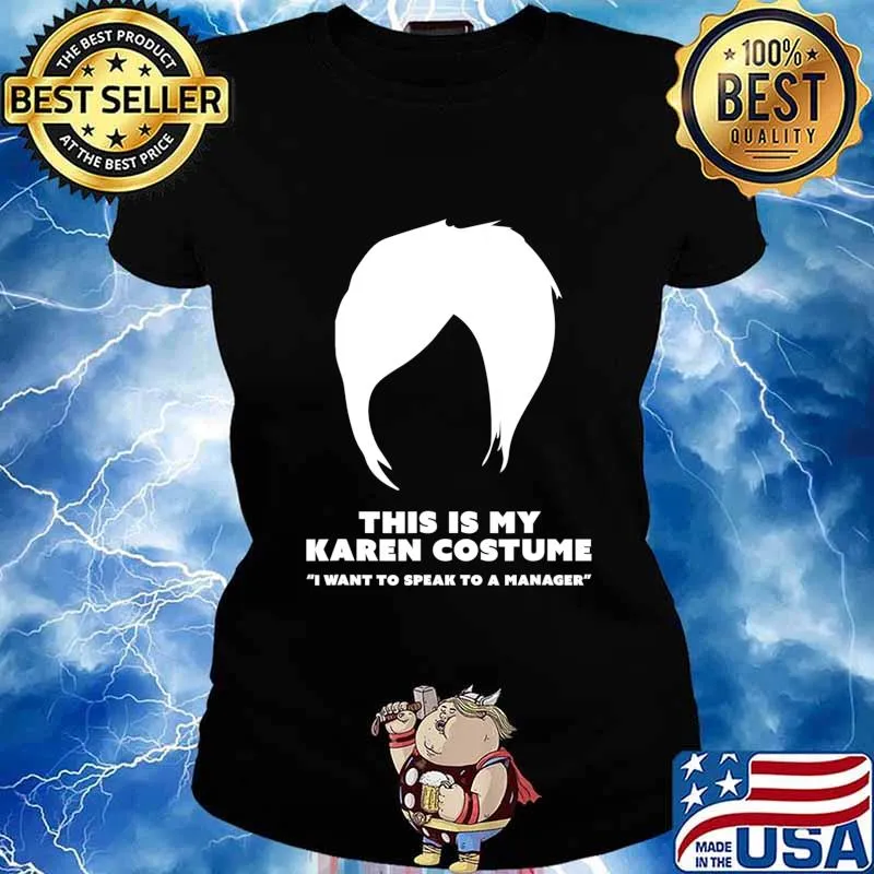 Halloween Karen Costume Funny Live Laugh Hair Cut Meme T-Shirt Ladies tee