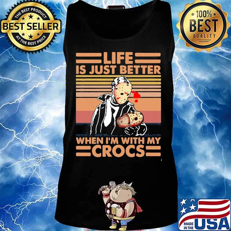 Halloween life is just better when i'm with my crocs vintage retro s Tank top