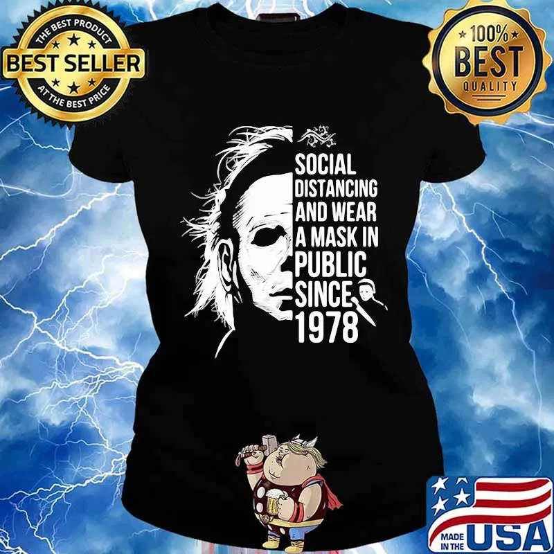 Halloween michael myers social distancing and wear a mask in publix since 1978 s Ladies tee