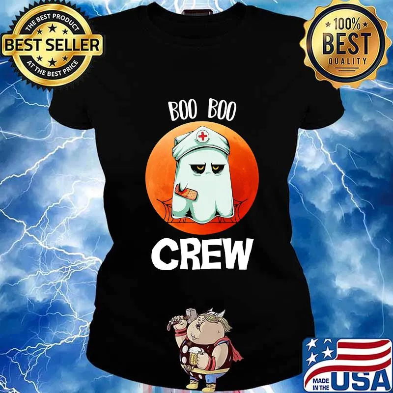 Halloween nurse boo boo crew sunset s Ladies tee
