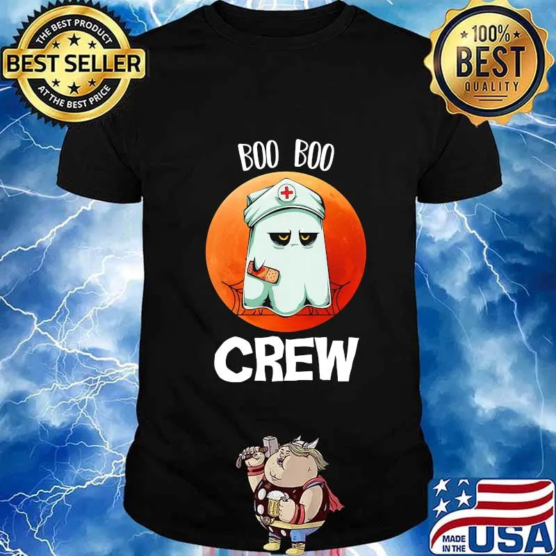 Halloween nurse boo boo crew sunset shirt