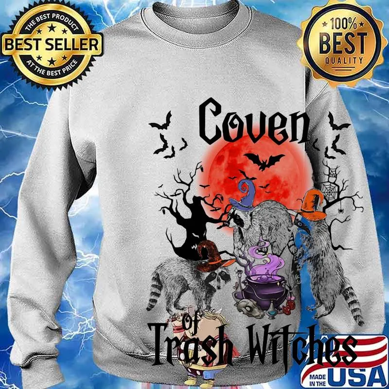 Halloween raccoon coven of trash witches s Sweater