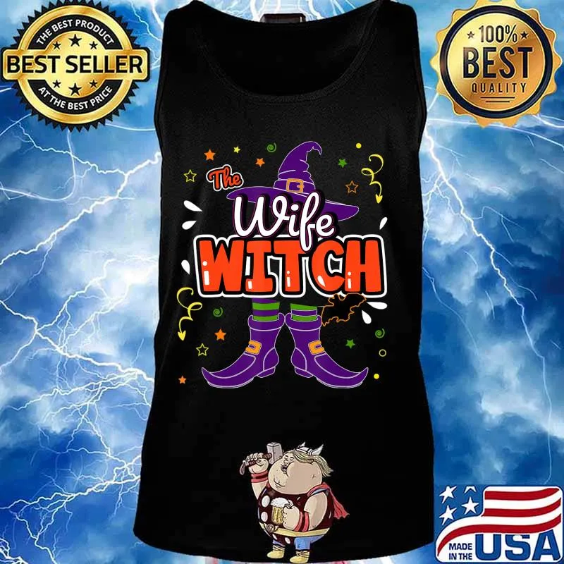 Halloween The Wife Witch Family Matching Funny Group Women T-Shirt Tank top
