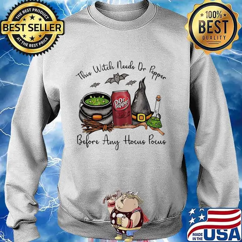 Halloween this witch needs dr pepper before any hocus pocus s Sweater