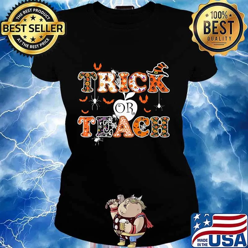 Halloween Trick or Teach Classic Shirt Ladies tee