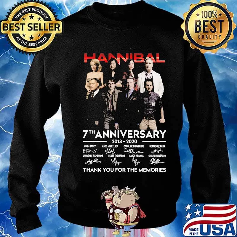 Hannibal 7th anniversary 2013 2020 thank for the memories signatures s Sweater