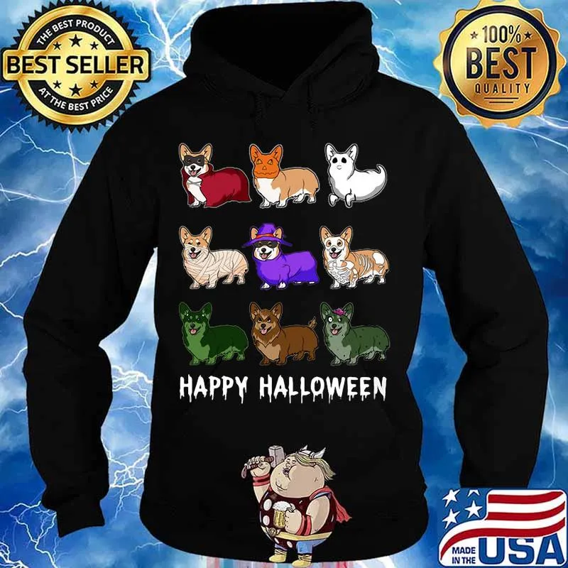 Happy halloween corgi dogs s Hoodie