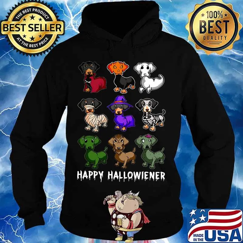 Happy halloween dachshund dogs s Hoodie