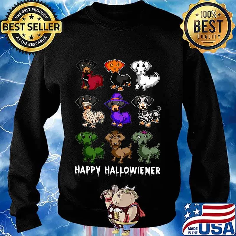 Happy halloween dachshund dogs s Sweater