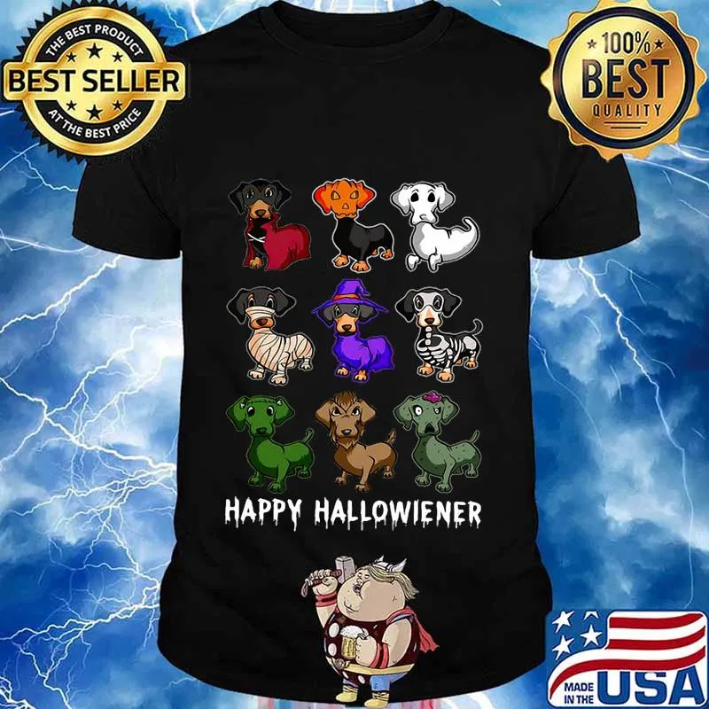 Happy halloween dachshund dogs shirt
