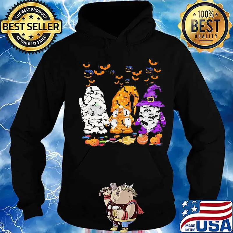 Happy halloween gnomes witch pumpkins s Hoodie
