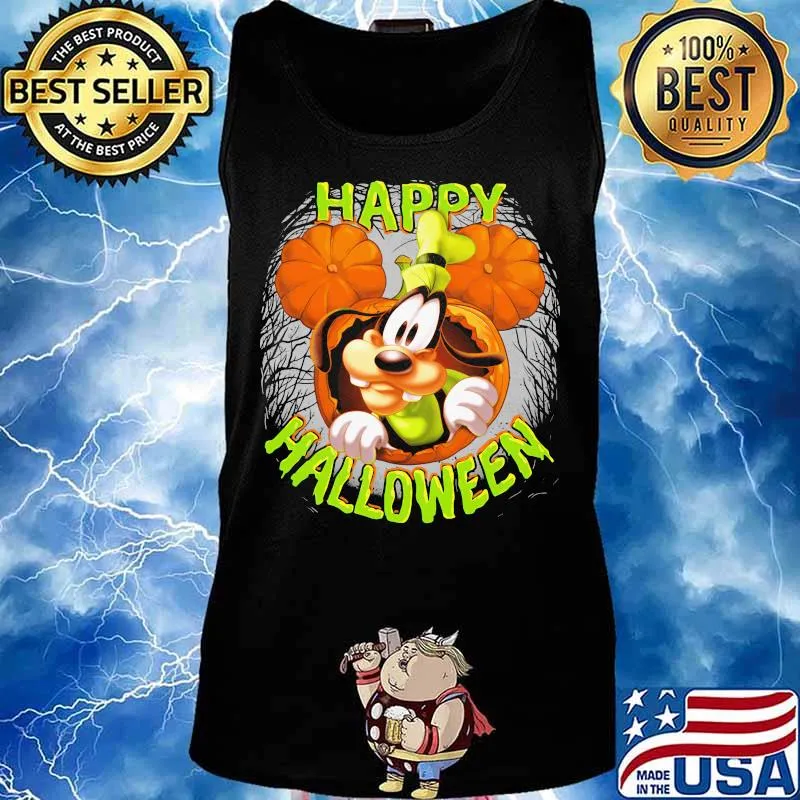 Happy halloween goofy dog pumpkins s Tank top