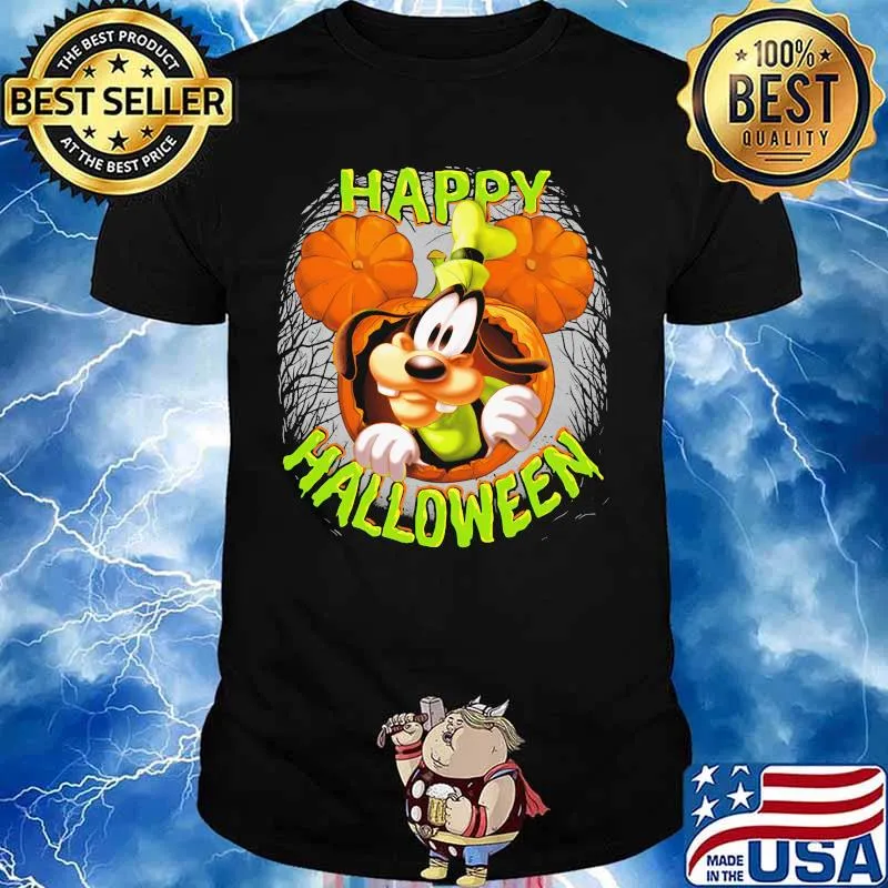 Happy halloween goofy dog pumpkins shirt