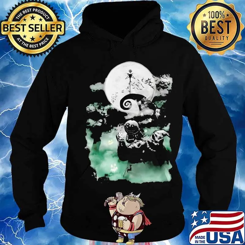 Happy halloween jack skellington nightmare moon s Hoodie