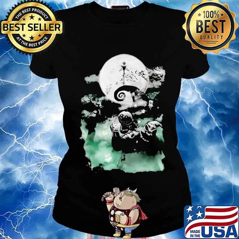 Happy halloween jack skellington nightmare moon s Ladies tee