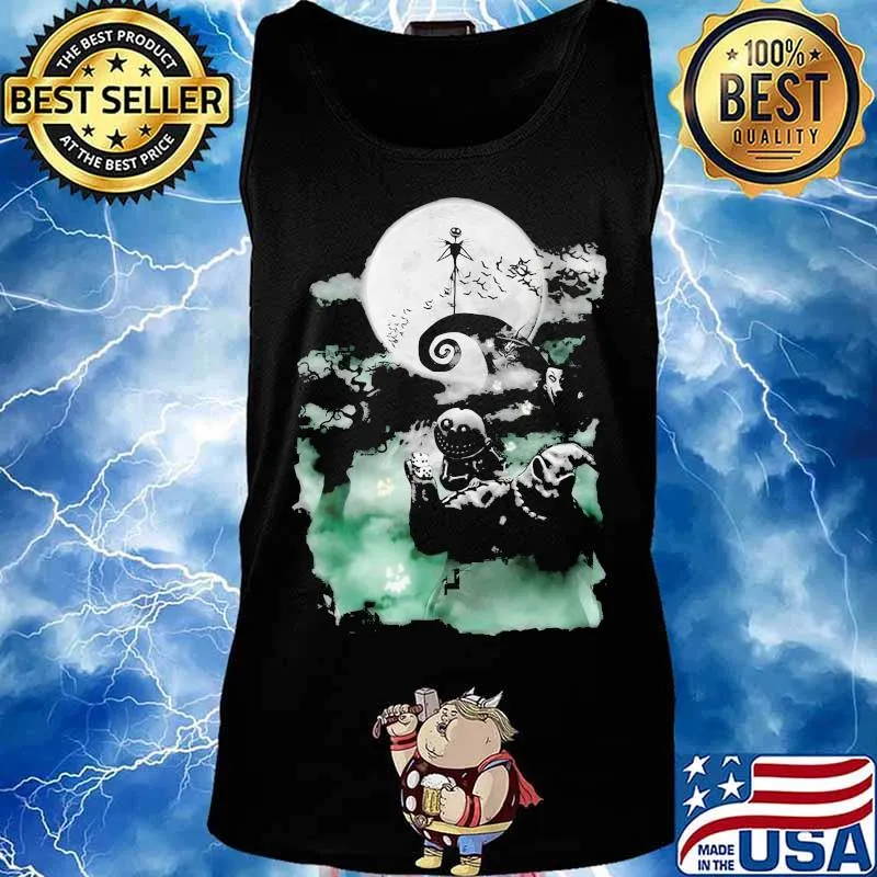 Happy halloween jack skellington nightmare moon s Tank top