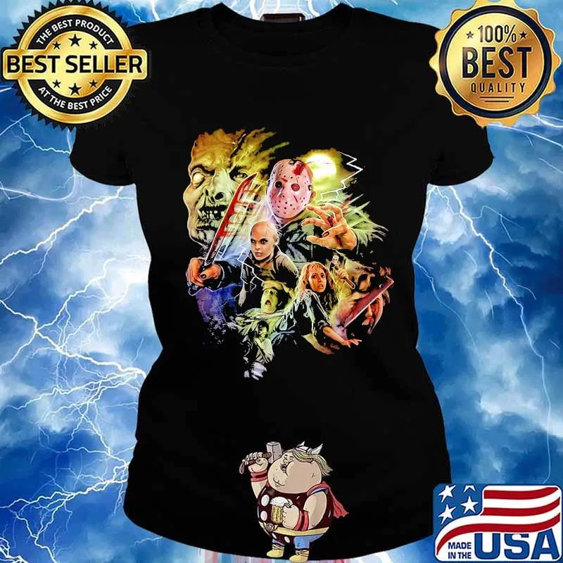 Happy halloween jason voorhees and children s Ladies tee