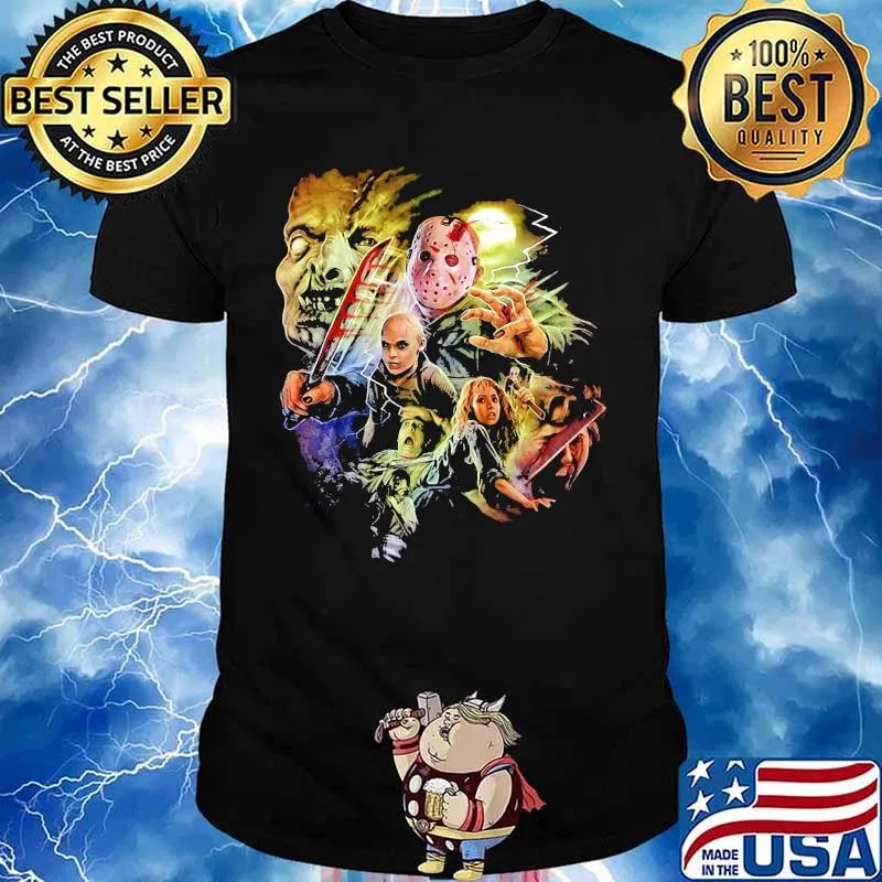 Happy halloween jason voorhees and children shirt