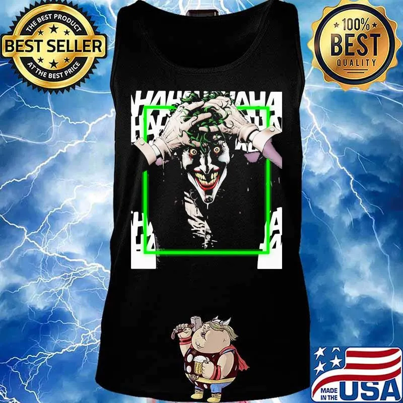 Happy halloween joker smiling hahaha s Tank top