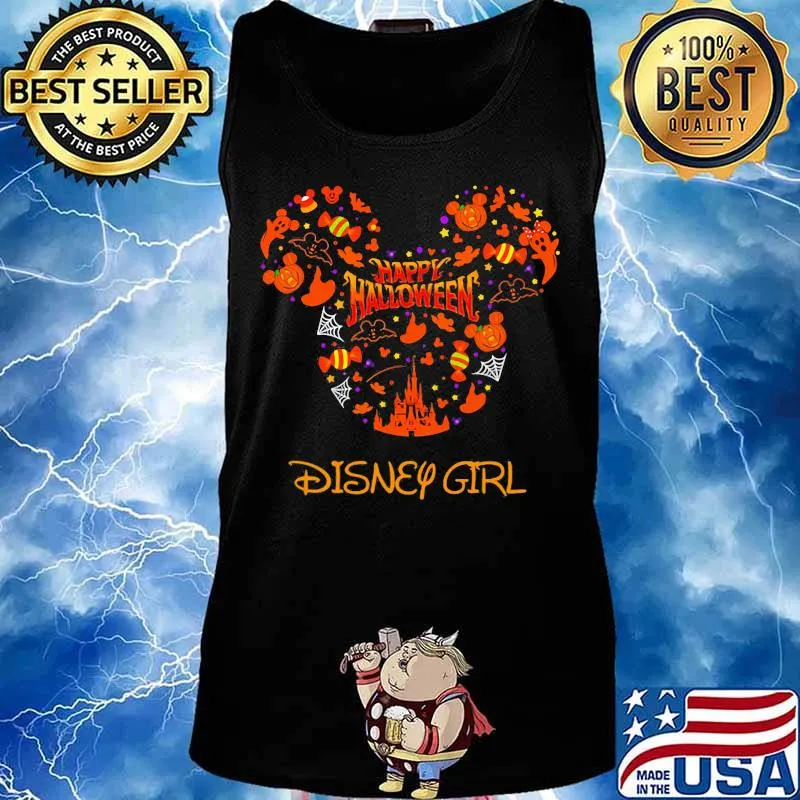 Happy halloween mickey mouse disney girl s Tank top