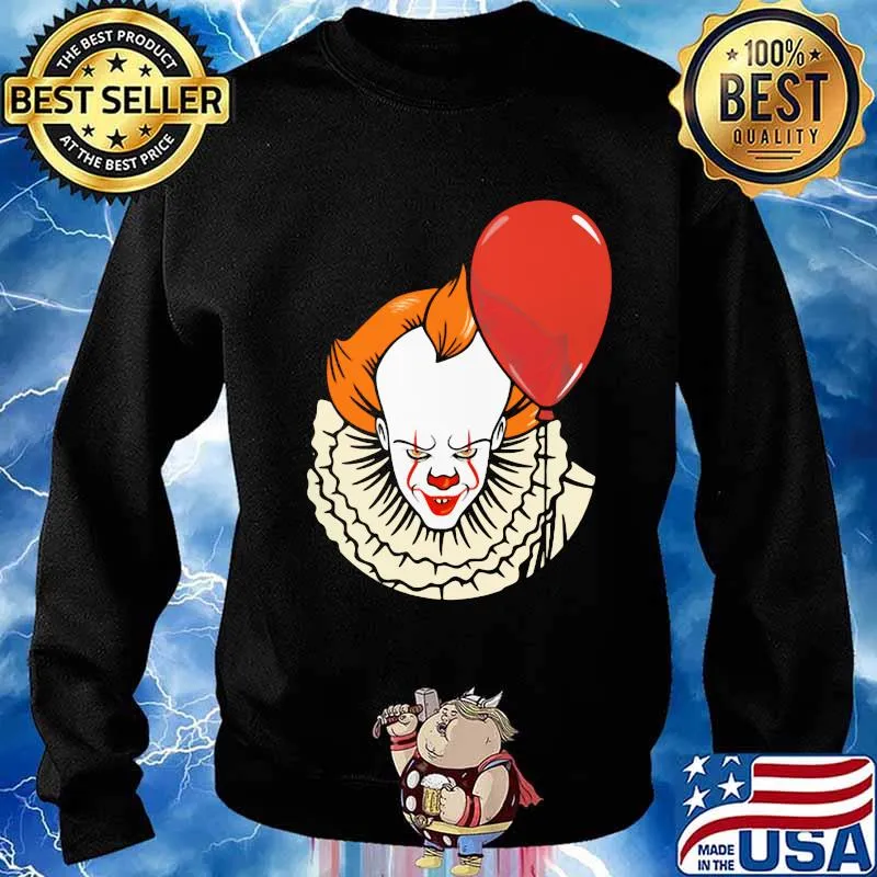 Happy halloween pennywise holding balloon s Sweater