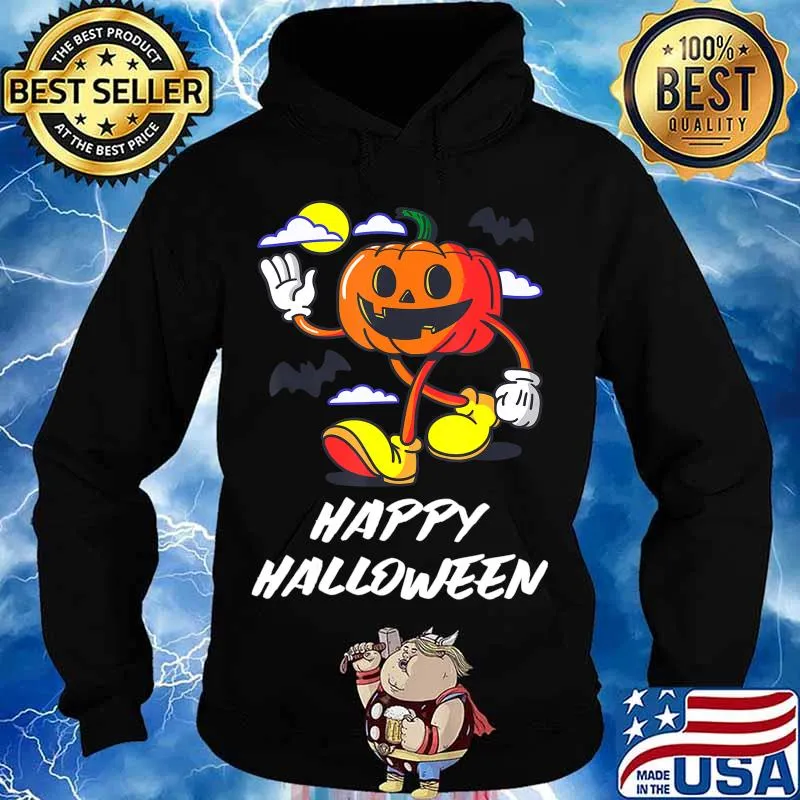 Happy Halloween Pumpkin Funny Costume Tee Gift T-Shirt Hoodie