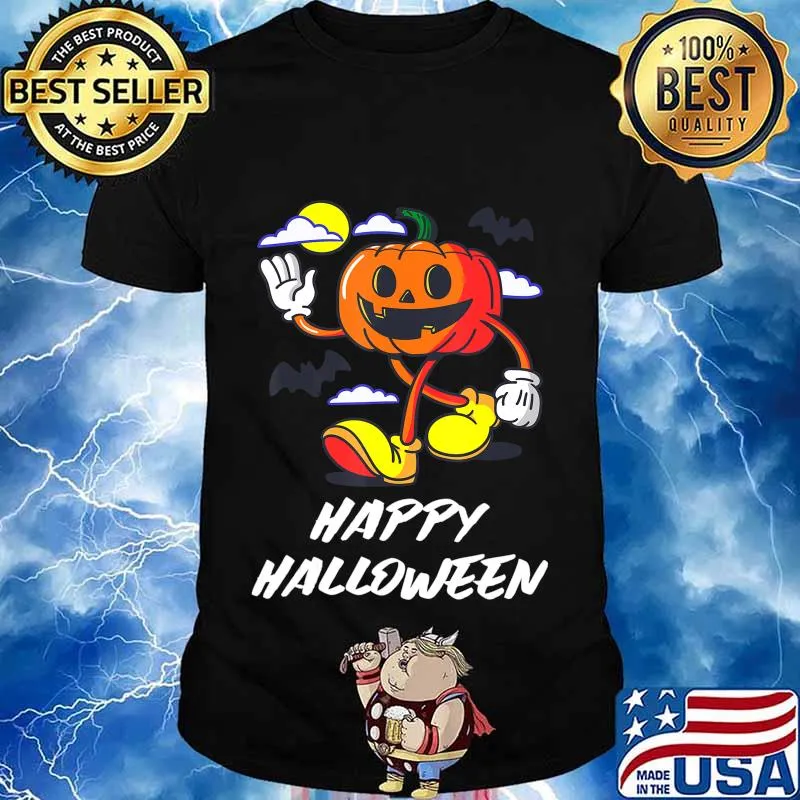 Happy Halloween Pumpkin Funny Costume Tee Gift T-Shirt