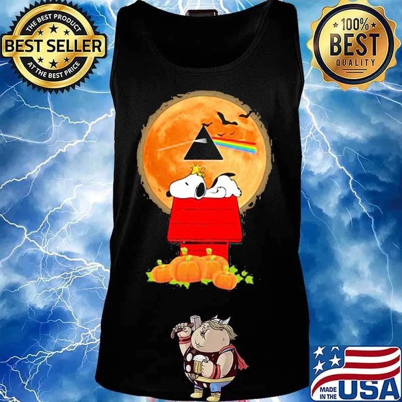 Happy halloween snoopy pumpkins pink floyd band s Tank top