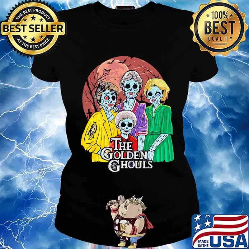 Happy halloween the golden girls ghouls s Ladies tee