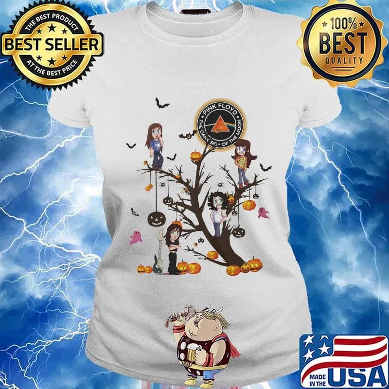Happy halloween tree pink floyd the dark side of the moon s Ladies tee