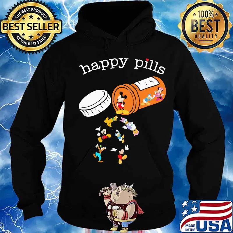 Happy pills mickey mouse and friends s Hoodie