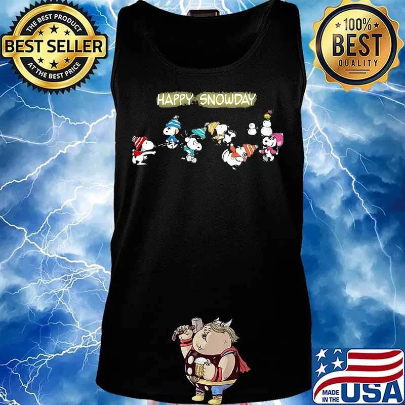 Happy snowday snoopy merry christmas s Tank top