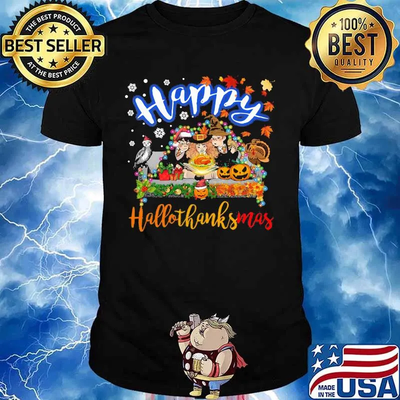 Harry potter happy hallothanksmas halloween thanksgiving christmas shirt
