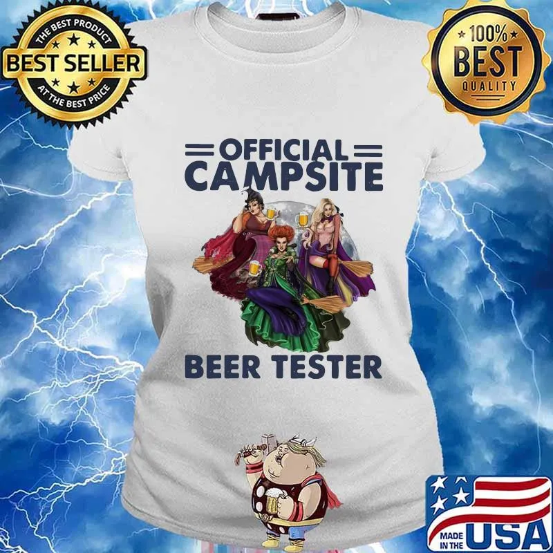 Hocus pocus official campsite beer taster s Ladies tee