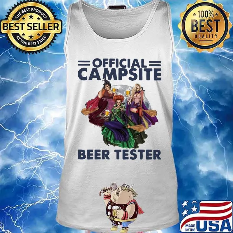 Hocus pocus official campsite beer taster s Tank top