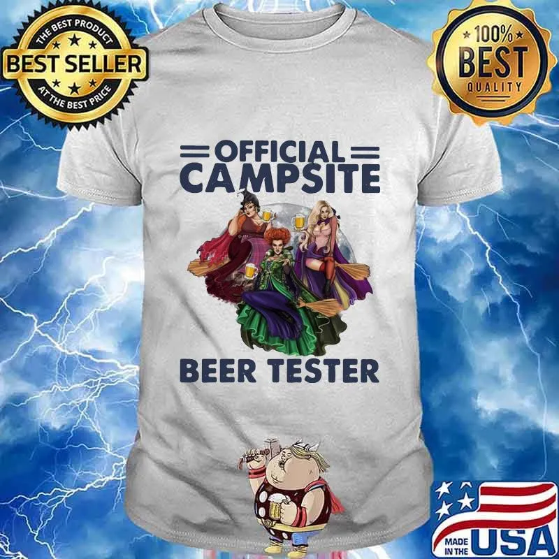 Hocus pocus official campsite beer taster shirt