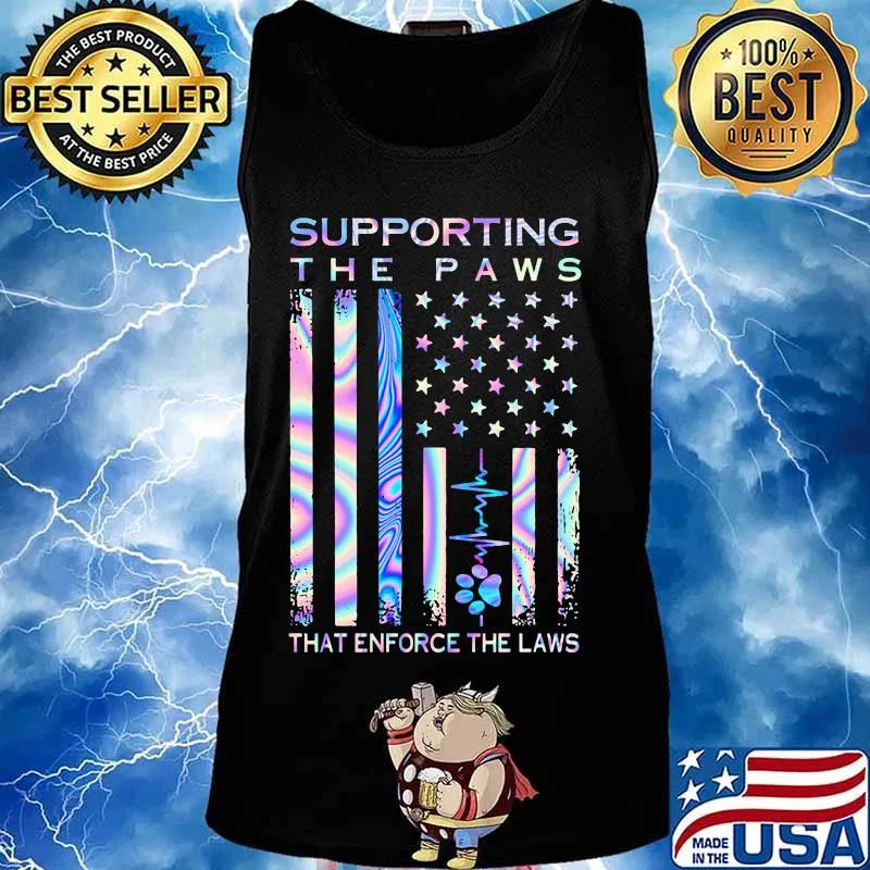 Hologram Supporting the paws Shirt Tank top