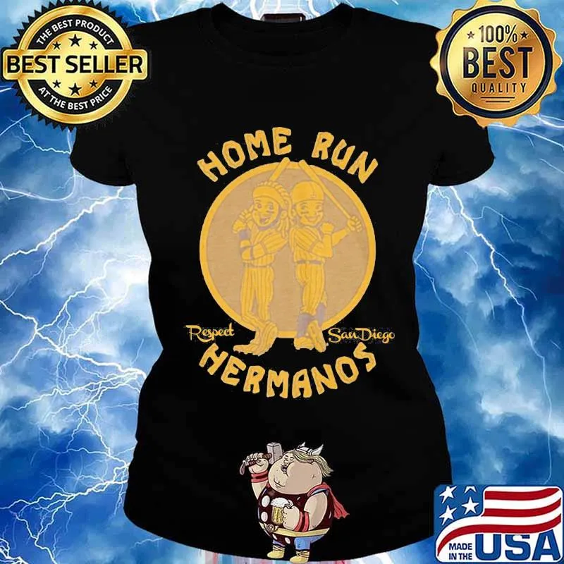 Home run respect san diego hermanos s Ladies tee