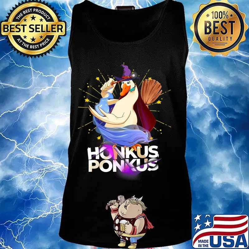 Honkus Ponkus Funny Halloween Witch Cute Duck Costume T-Shirt Tank top