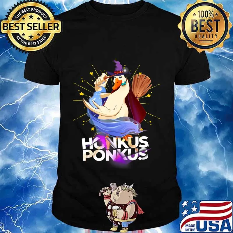 Honkus Ponkus Funny Halloween Witch Cute Duck Costume T-Shirt
