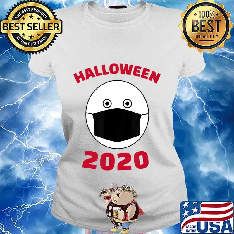 Humorous Halloween Costume Wear Every Day Surgical Mask 2020 T-Shirt Ladies tee