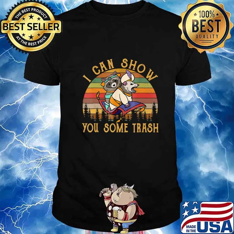I Can Show You Some Trash Racoon Possum Vintage T-Shirt T-Shirt