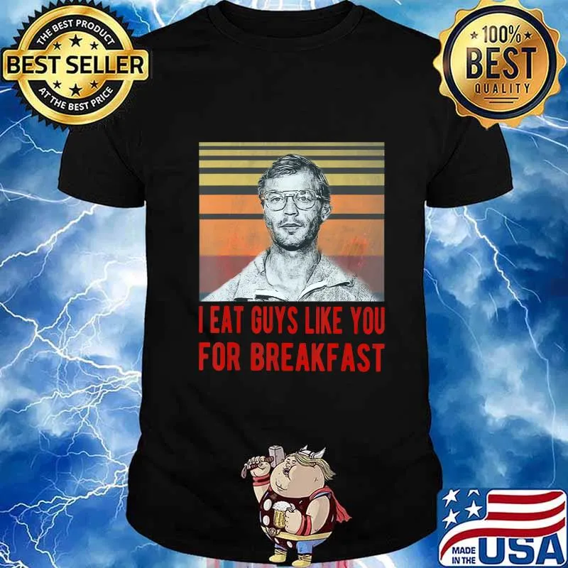 I Eat Guys Like You for Breakfast Horror Halloween Vintage T-Shirt
