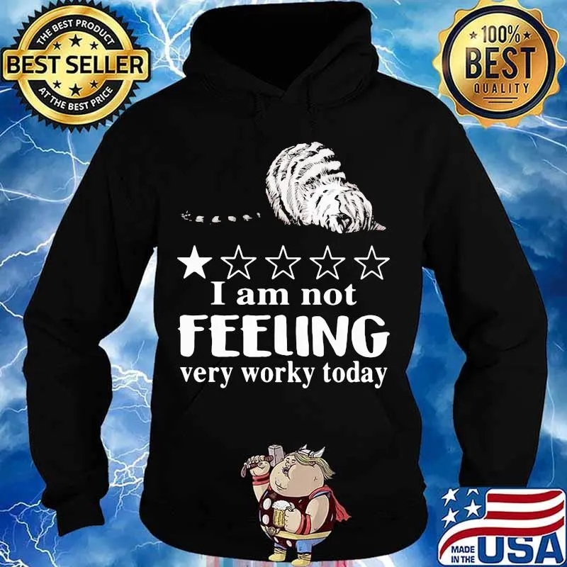I'm not feeling very worky today rated one star cat s Hoodie