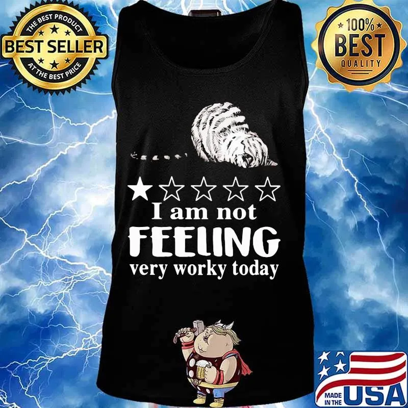 I'm not feeling very worky today rated one star cat s Tank top