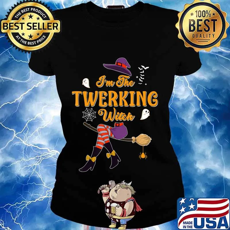 I'm The Twerking Witch Halloween Matching Group Costume T-Shirt Ladies tee